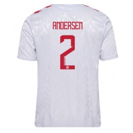 Denemarken Joachim Andersen #2 Uit tenue EK 2024 Korte Mouw